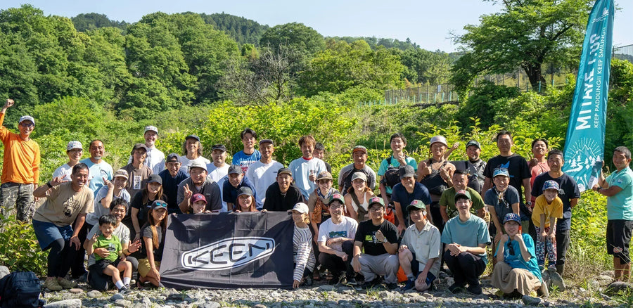 川で遊んで、川を守る。― 青梅リバークリーンマラソンと、KEENのLeave No Trace