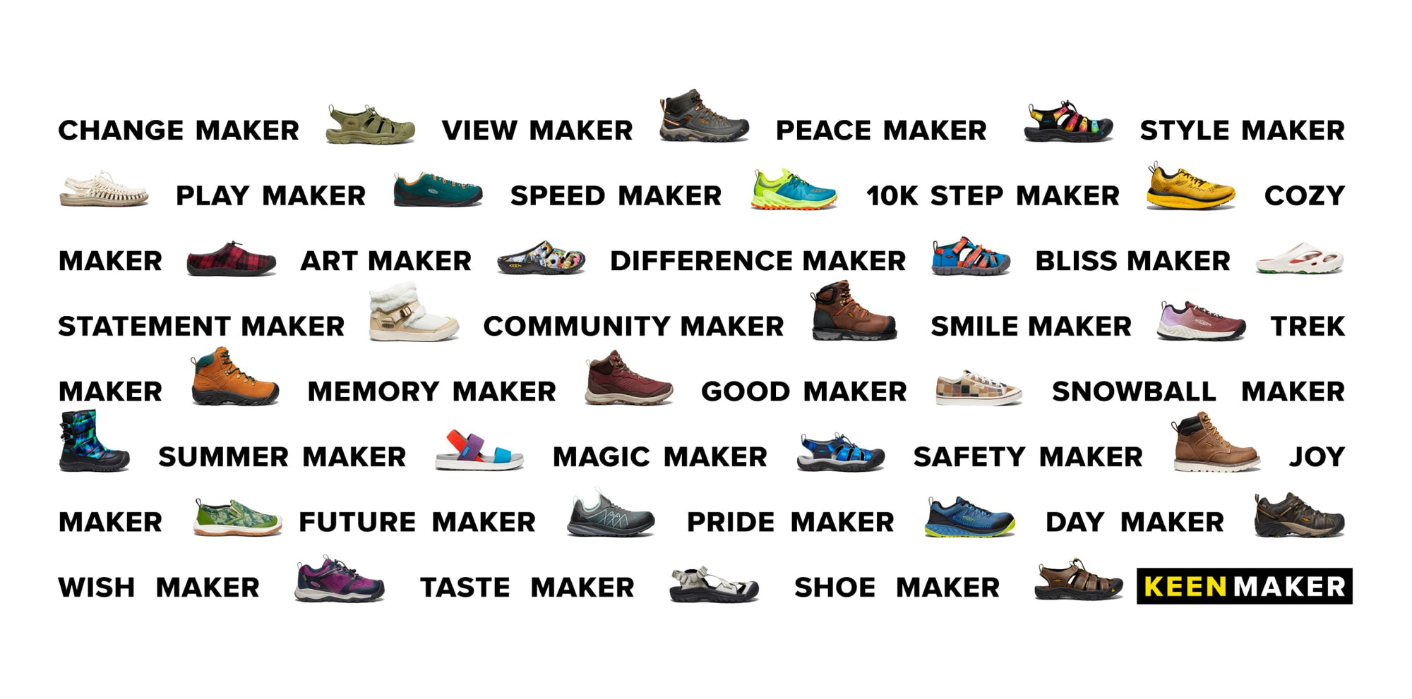 私たちはKEEN MAKER。1足が生む20年後の未来のために