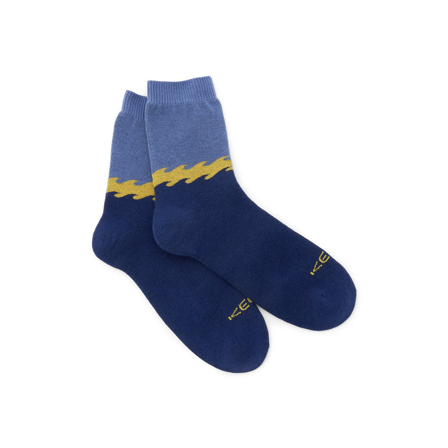 キーン ウォータープルーフ ソックス クルー | Navy | KEEN公式