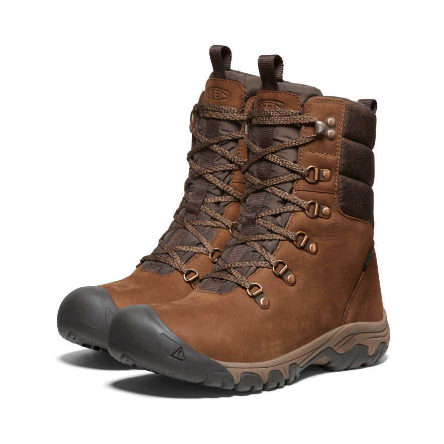 【美品】KEEN GREATA BOOT WP 24cm Greta Tall Boot Waterproof Brown | Quarks Shoes