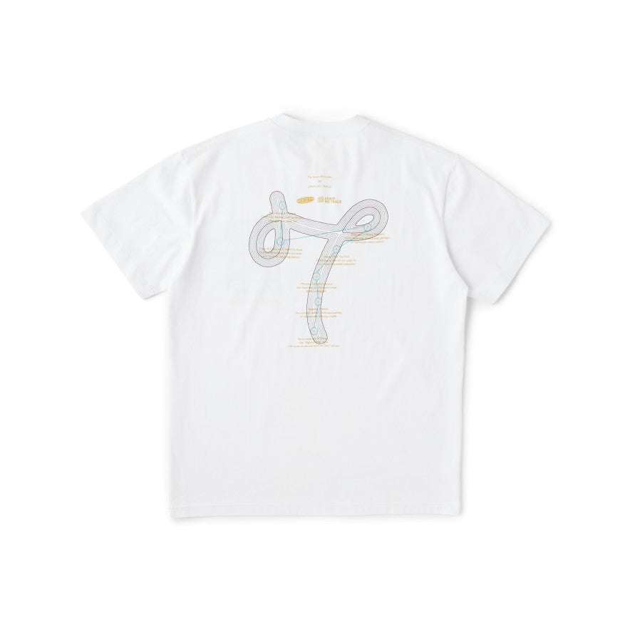 未使用新品 REPRESENT Rロゴ Tシャツ アイボリー 米国Lサイズ リーブ ノー トレース OC/RP ティー KEEN x Leave No Trace Japan