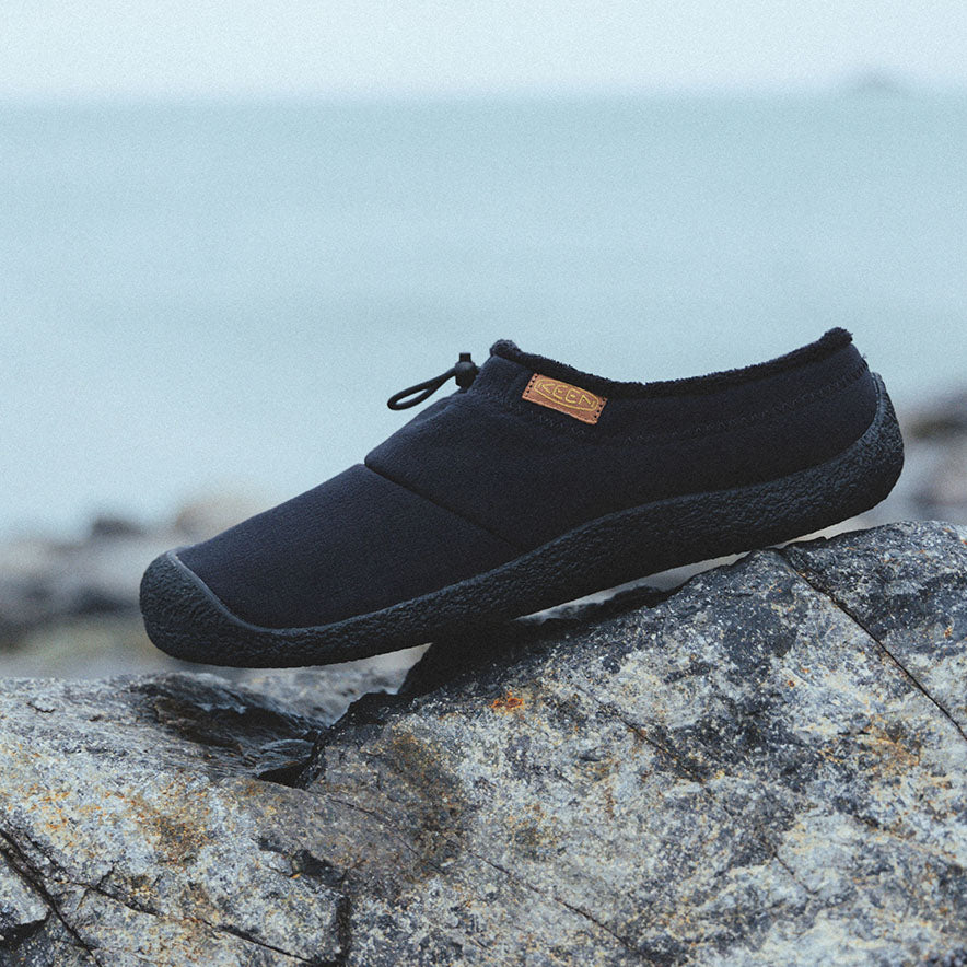 メンズ ハウザー スリー スライド スリッポン | Black/Black Recycled