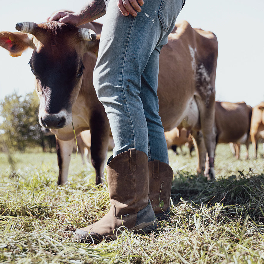 メンズ エヴァンストン プルオン ウォータープルーフ ワークブーツ