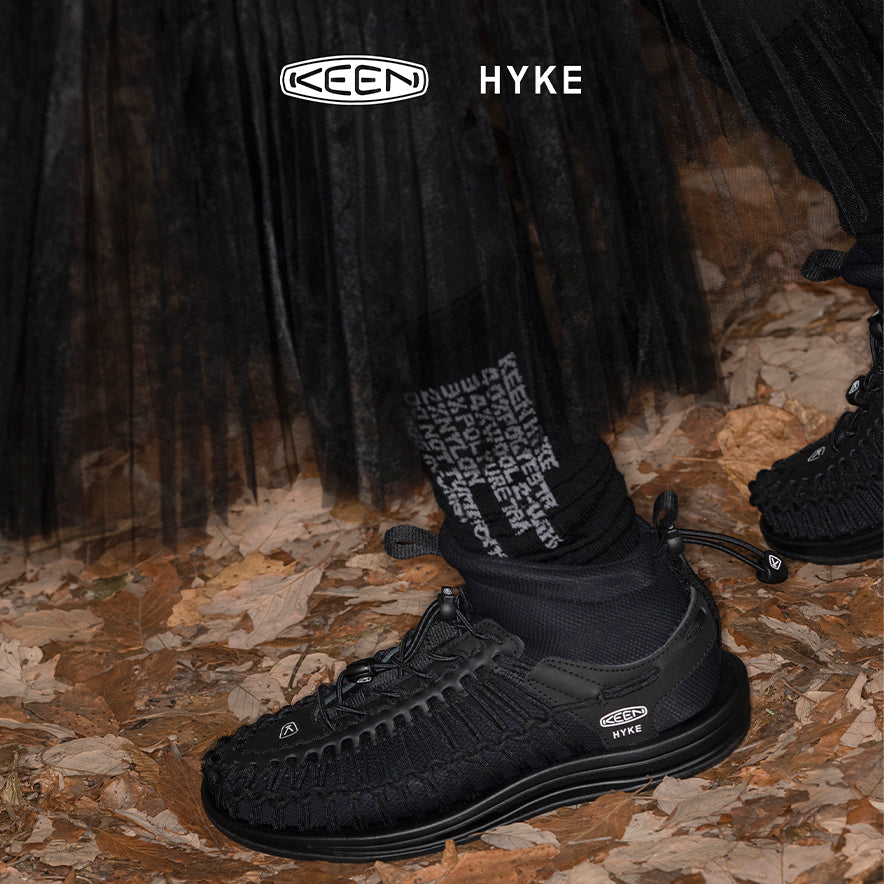 美品　試着のみ　KEEN×HYKE 　黒 美品 試着のみ KEEN×HYKE 黒 争奪戦必至】HYKE（ハイク）がKEEN（キーン）