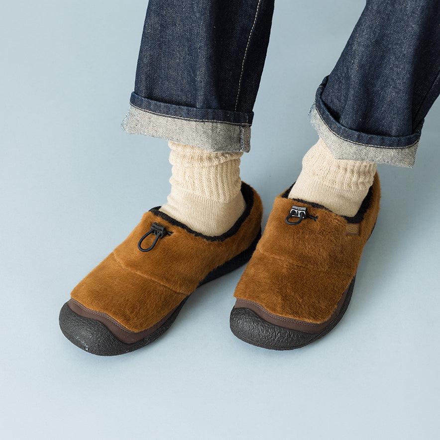 メンズ ハウザー スリー スライド スリッポン | Bison/Black | KEEN