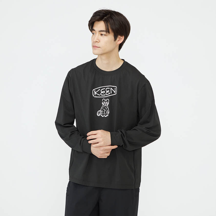 Us 4 ハーベスト ロゴ ロングスリーブティー | Black | KEEN公式