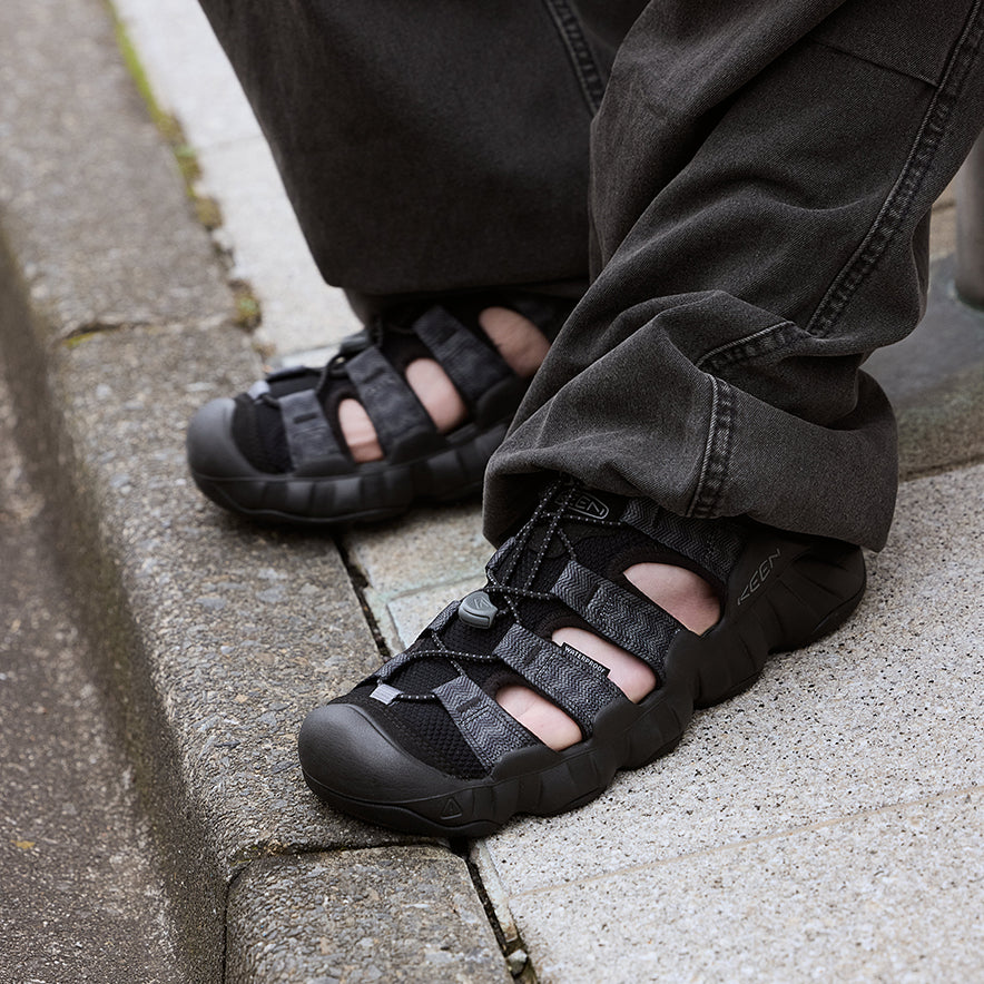 メンズ ハイパーポート エイチツー | Black/Steel Grey | KEEN公式
