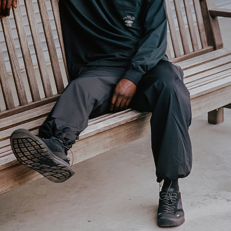 CCC ナイロン ストレート パンツ KEEN x CITY COUNTRY CITY | Black