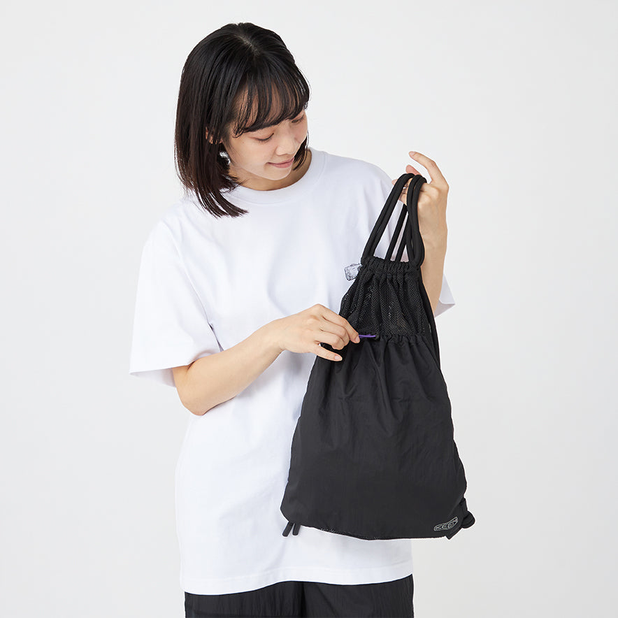 メッシュナイロン ナップサック | Black/Purple | KEEN公式オンライン
