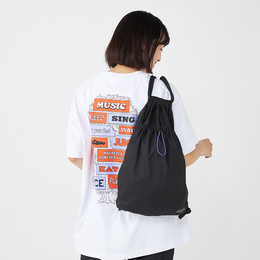 メッシュナイロン ナップサック | Black/Purple | KEEN公式オンライン