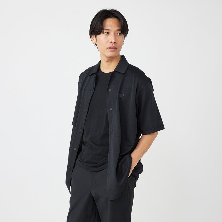 レディース Neith. Mesh Tied Shirt メッシュ シャツ 黒