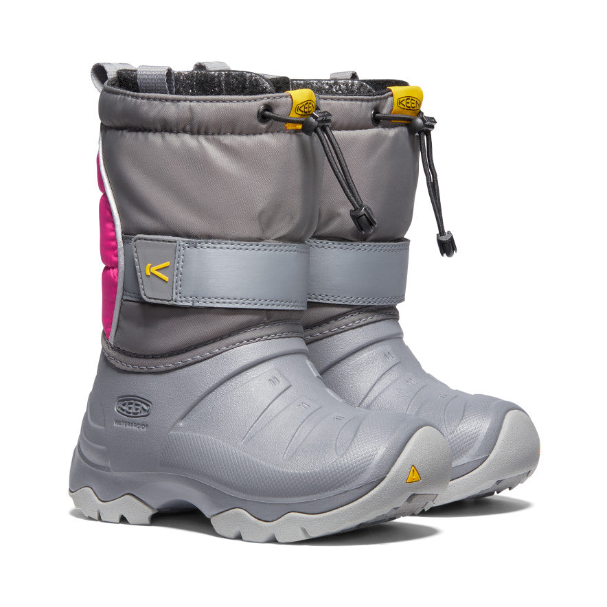 リトルキッズ ルミ ブーツ ツー ウォータープルーフ | Steel Grey/Pink