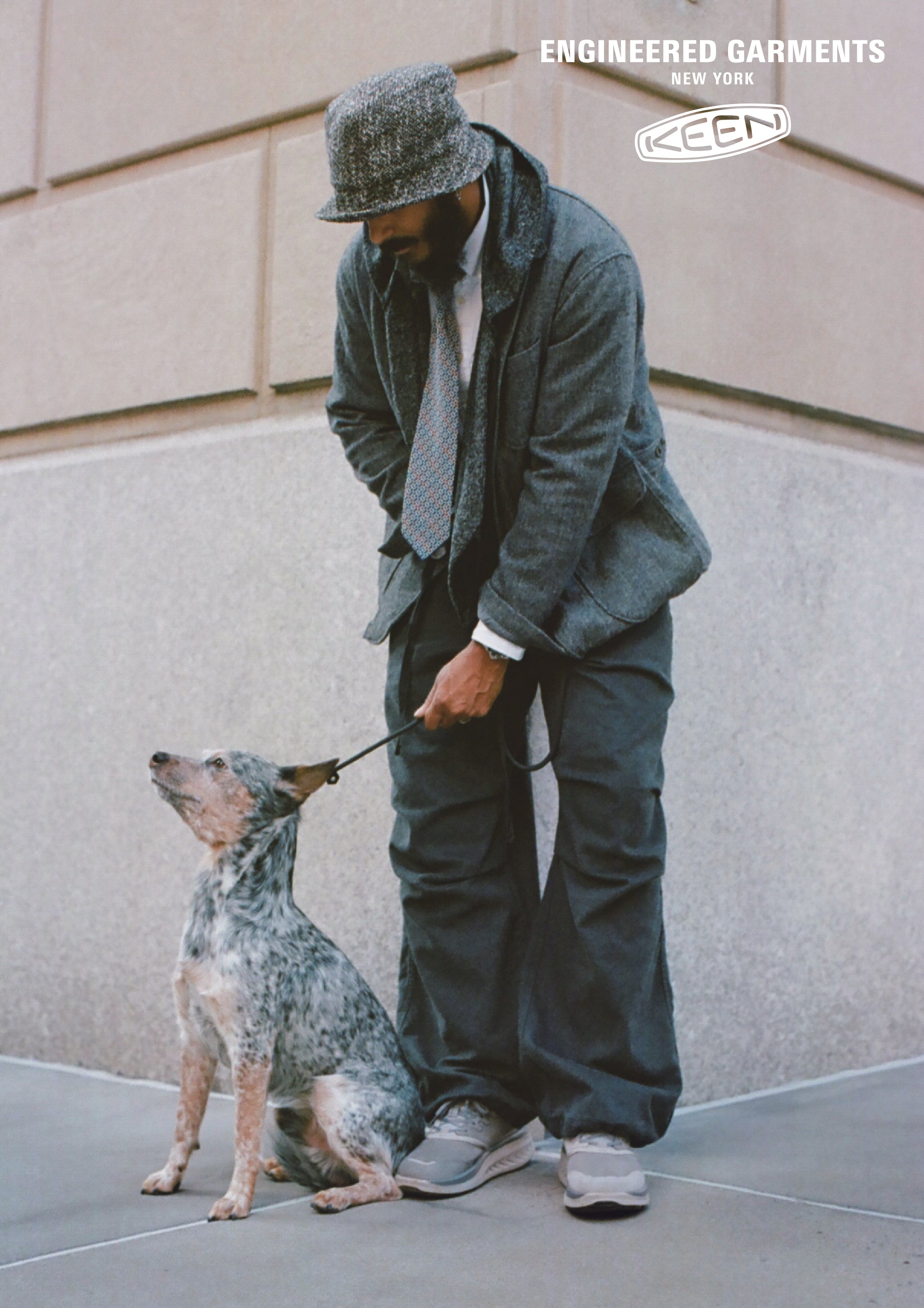 KING メンズ ダブルケー400 レザー ウォーキングシューズ KEEN x ENGINEERED