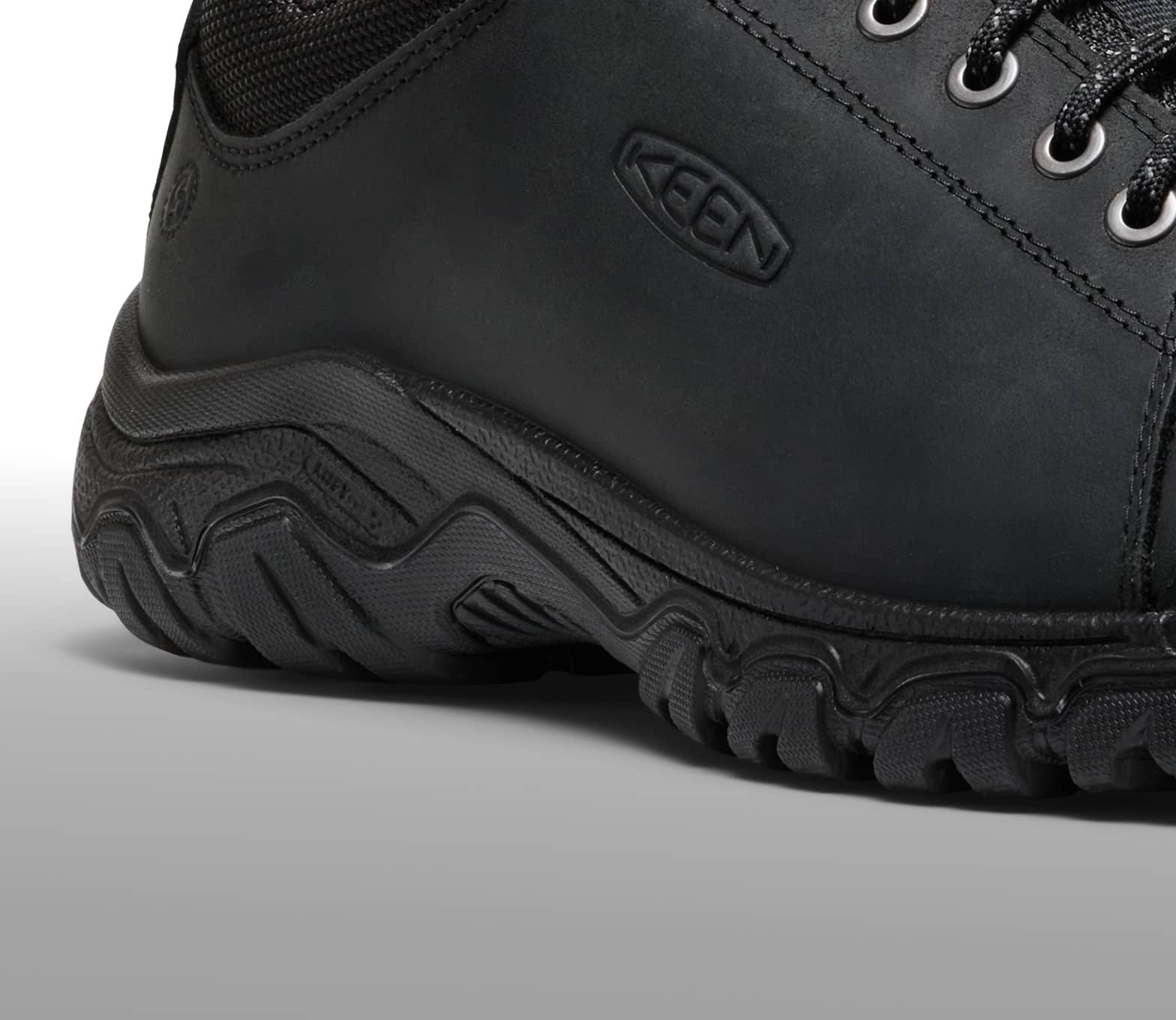 KEEN ブラック 23.5 メンズ ハイキングシューズ | ターギー スリー オックスフォード
