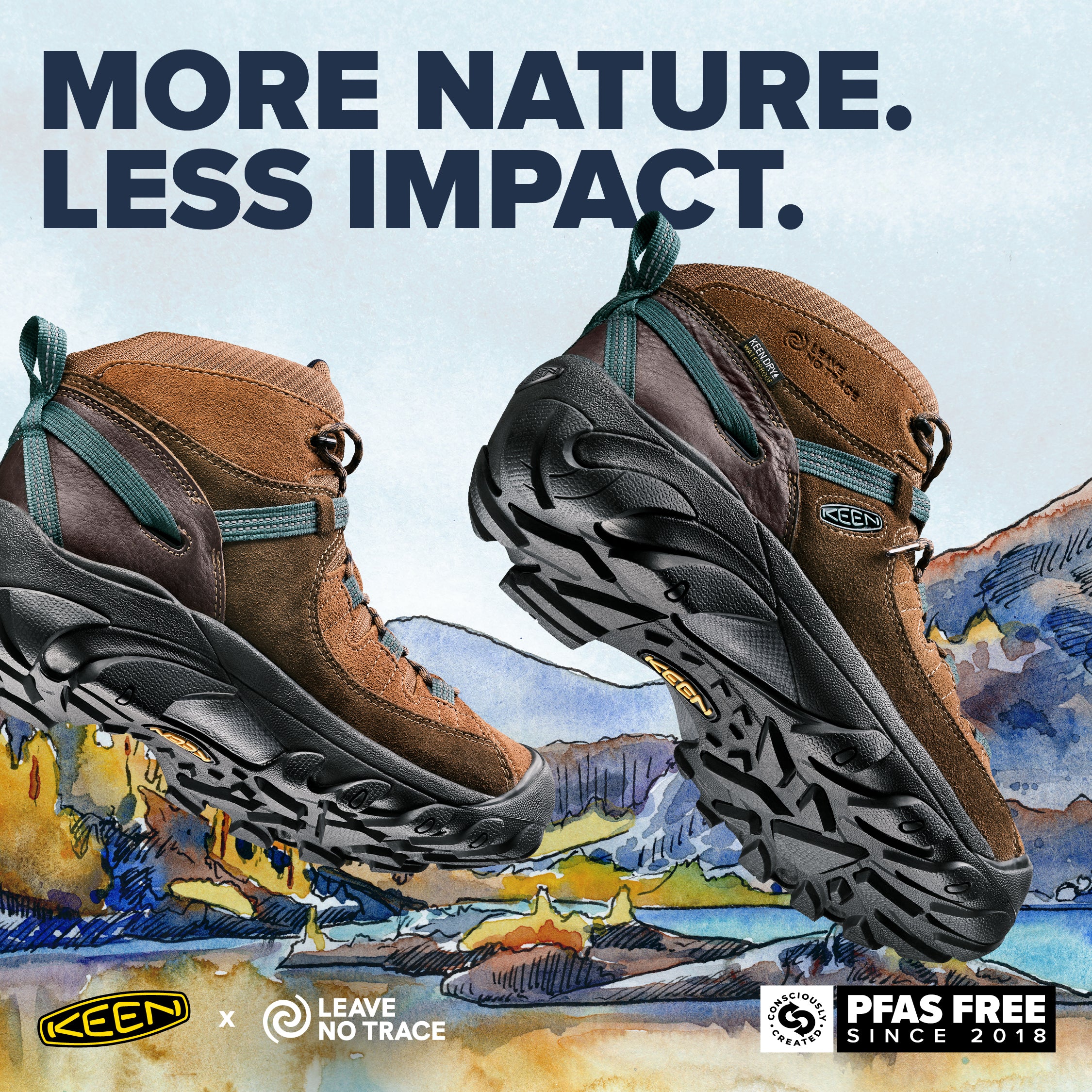 キーン ステッカー パック アクセサリー x Leave No Trace | KEEN公式