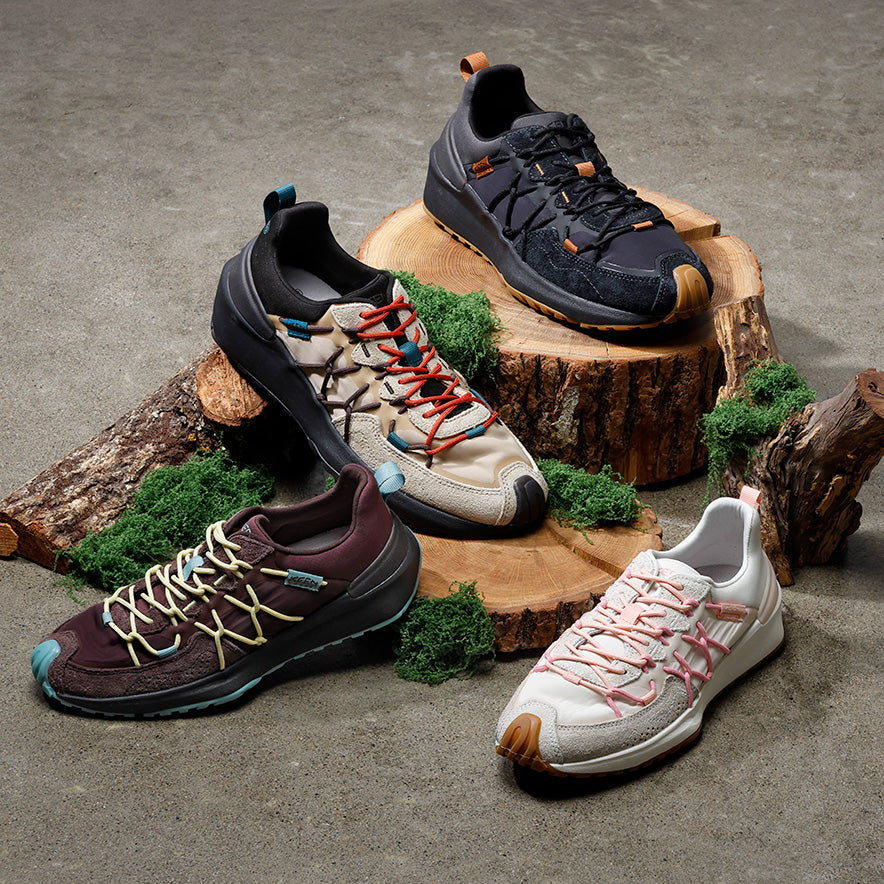 #ゆんの気まぐれオークション　（竹） ハネッコ ウィメンズ ユニーク トレッカー | Huckleberry/Lemon Grass | KEEN