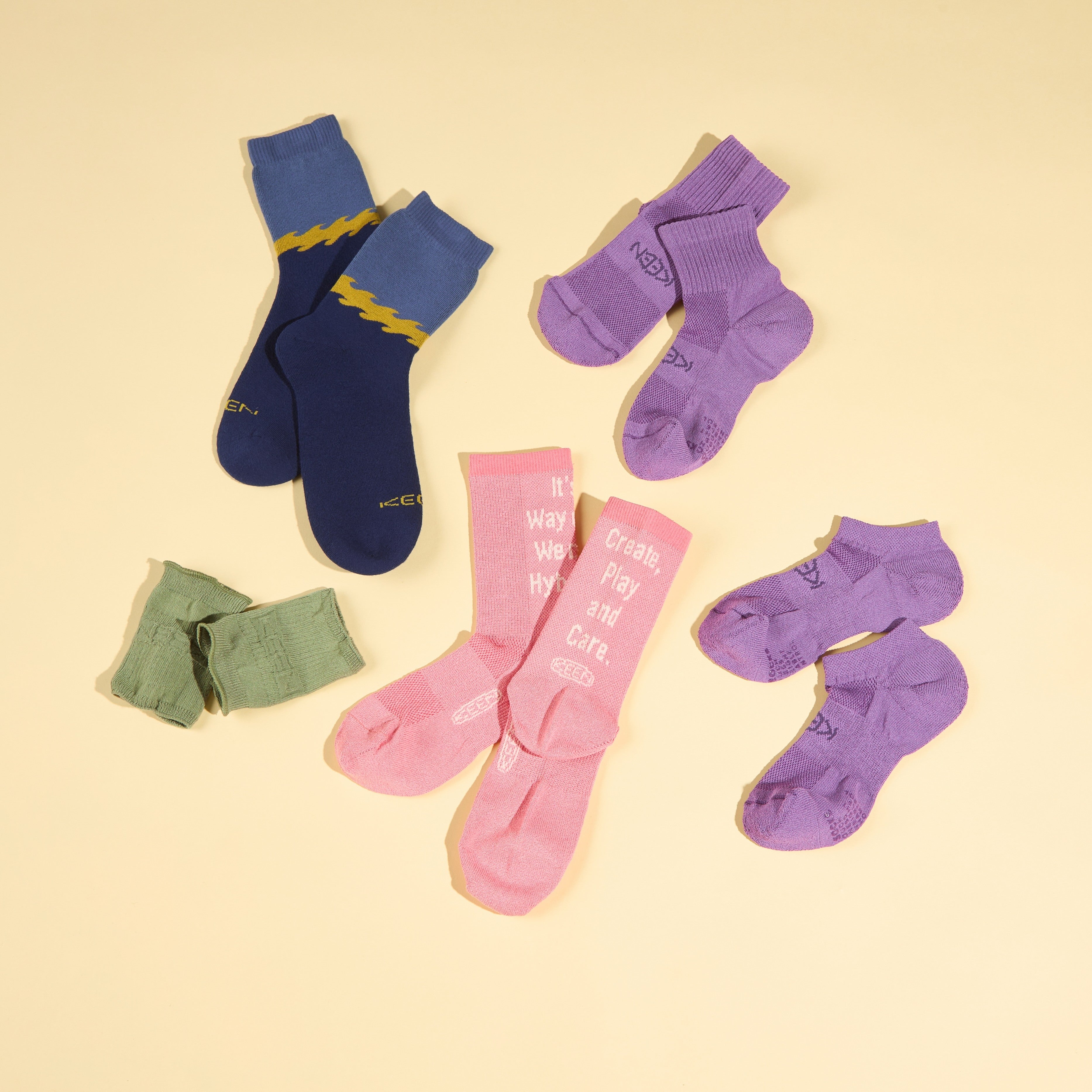 キーン ウォータープルーフ ソックス クルー | Navy | KEEN公式