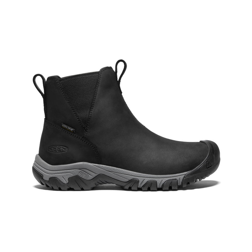 ウィメンズ グレタ チェルシー ウォータープルーフ 防水ウィンターブーツ  |  Black/Steel Grey