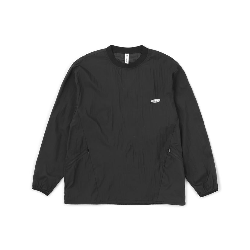 ナイロン パッカブル クルー  |  Black