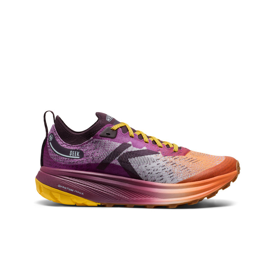 SALOMON トレイルランニングシューズ オレンジ/紫 SALOMON サロモン トレイルランニングシューズ レディース