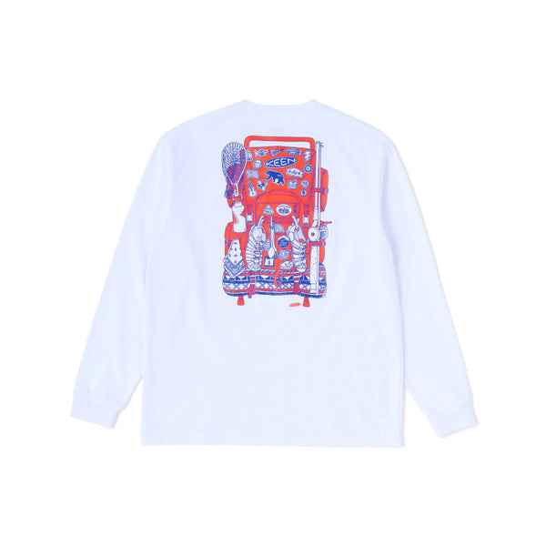 OC/RP バック プリント ロングスリーブ ティー | White | KEEN公式