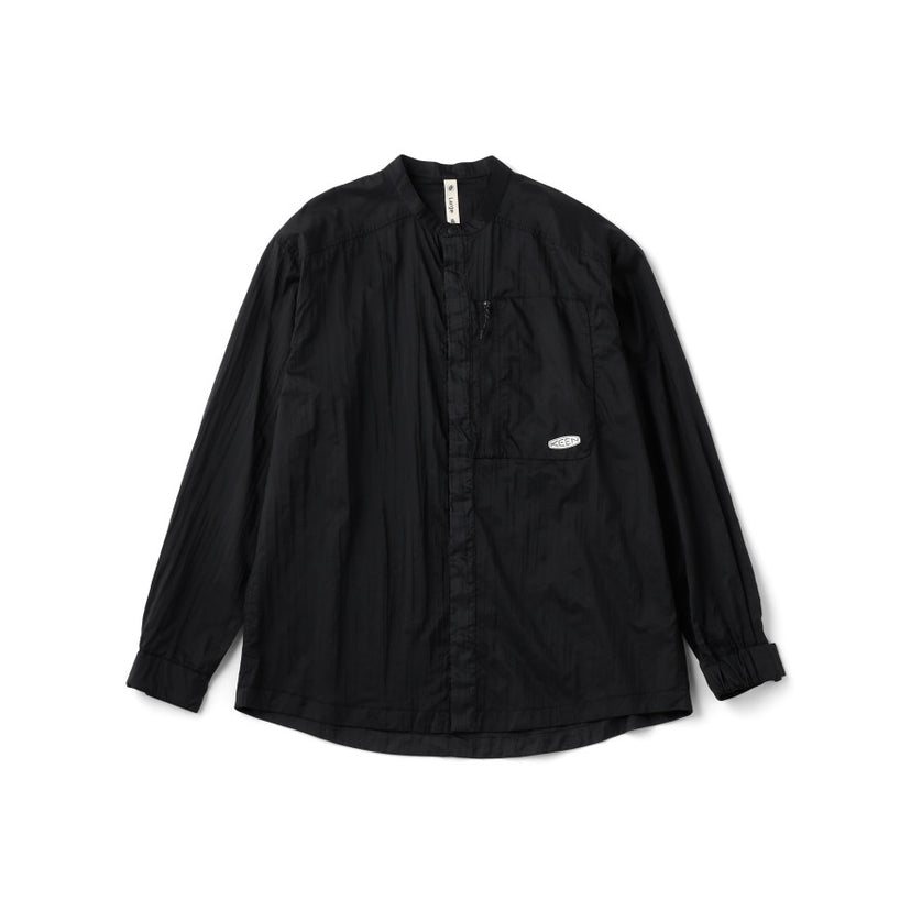 ナイロン パッカブル シャツ  |  Black