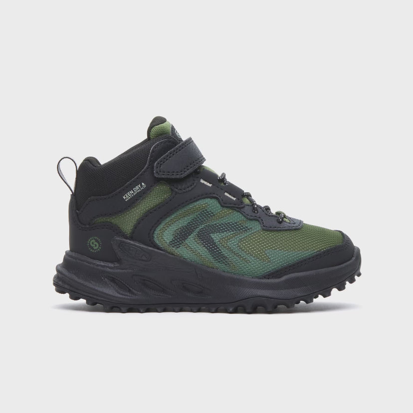 リトルキッズ ザイオニック ミッド ウォータープルーフ  |  Black/Bronze Green